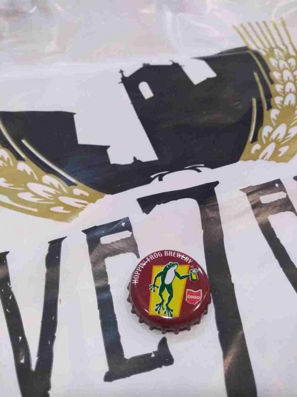 CHAPA GRANATE CERVEZA HOPPIN' FROG