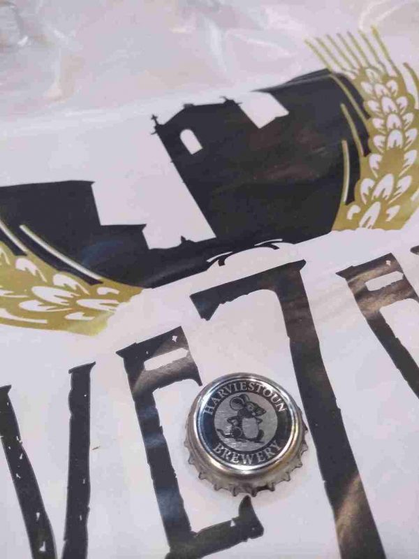 CHAPA CERVEZA HARVIESTOUN
